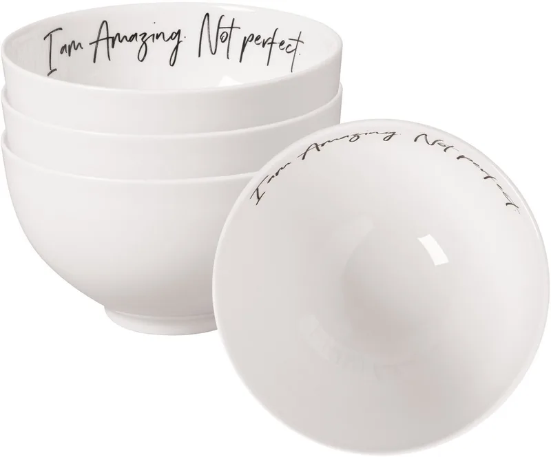Bols Amazing not perfect Statement ø 13,8 cm Set van 4 von Villeroy & Boch in Wit-gekleurd – Produktfoto