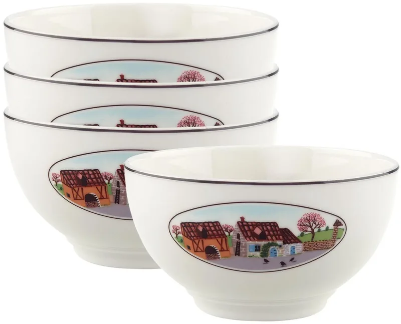 Bols Design Naif ø 14 cm Set van 4 by Villeroy & Boch in Gekleurd – product photo