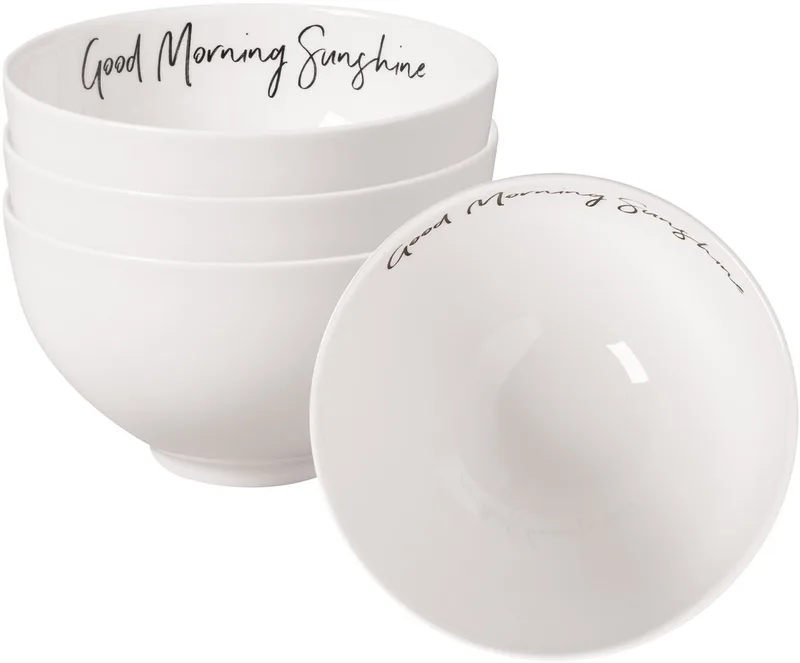 Bols Good Morning Statement ø 13,8 cm Set van 4 by Villeroy & Boch in Wit-gekleurd – product photo