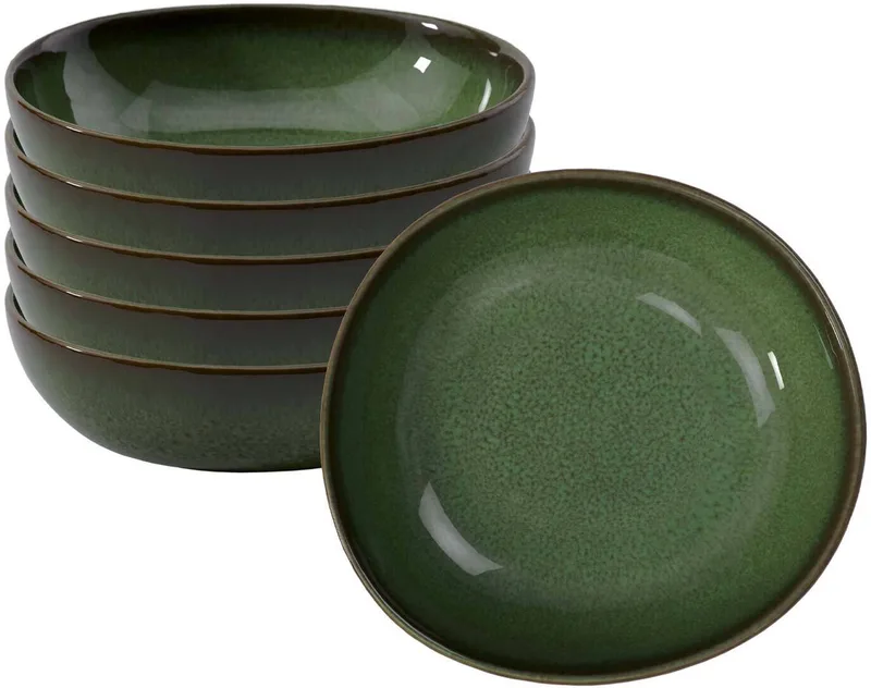 Bols Lave ø 17 cm Set van 6 by Villeroy & Boch in Green – product photo