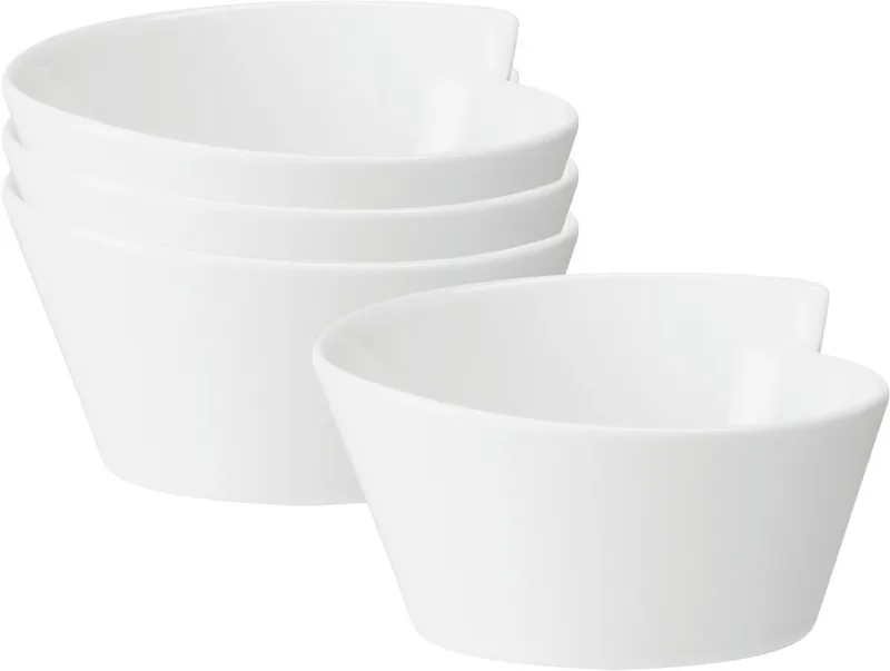 Bols NewWave 18 x 17 cm Set van 4 de Villeroy & Boch en Wit-gekleurd – photo produit