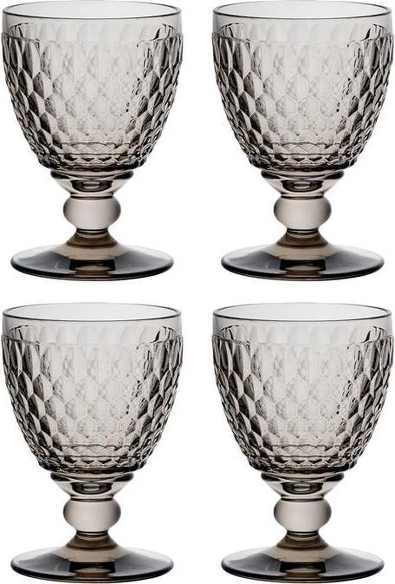 Boston coloured Rode wijnglas smoke set 4 by Villeroy & Boch in Grey – product photo