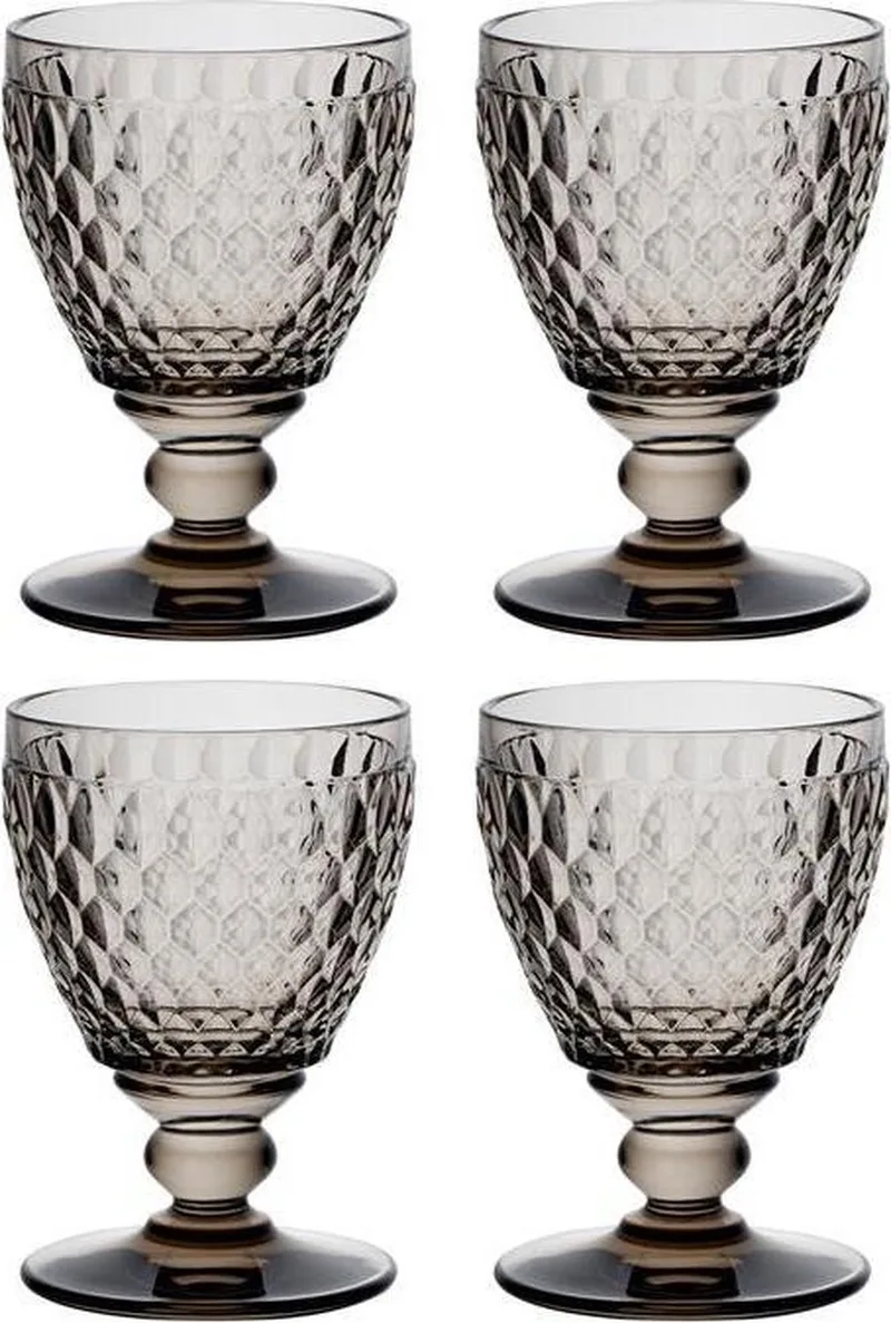 Boston coloured Witte wijnglas smoke set 4 by Villeroy & Boch in Grey – product photo