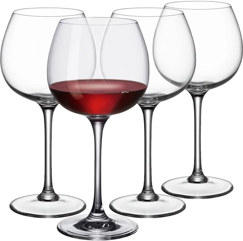 Burgunder Rotweingläser Purismo Wine 200 ml Set van 4 by Villeroy & Boch in Transparent – product photo