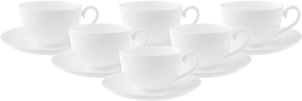 Villeroy & Boch Café au Lait Tassen mit Untertassen Royal 400 ml Set van 6 – €320.95 · Cucetta