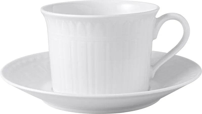 Cappuccino Tasse mit Untertasse Cellini 270 ml Set van 2 von Villeroy & Boch in Wit-gekleurd – Produktfoto