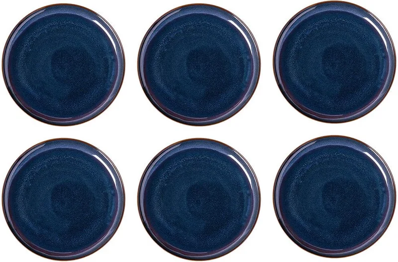 Crafted Denim Ontbijtborden 6 stuks 21cm by Villeroy & Boch in Blue – product photo