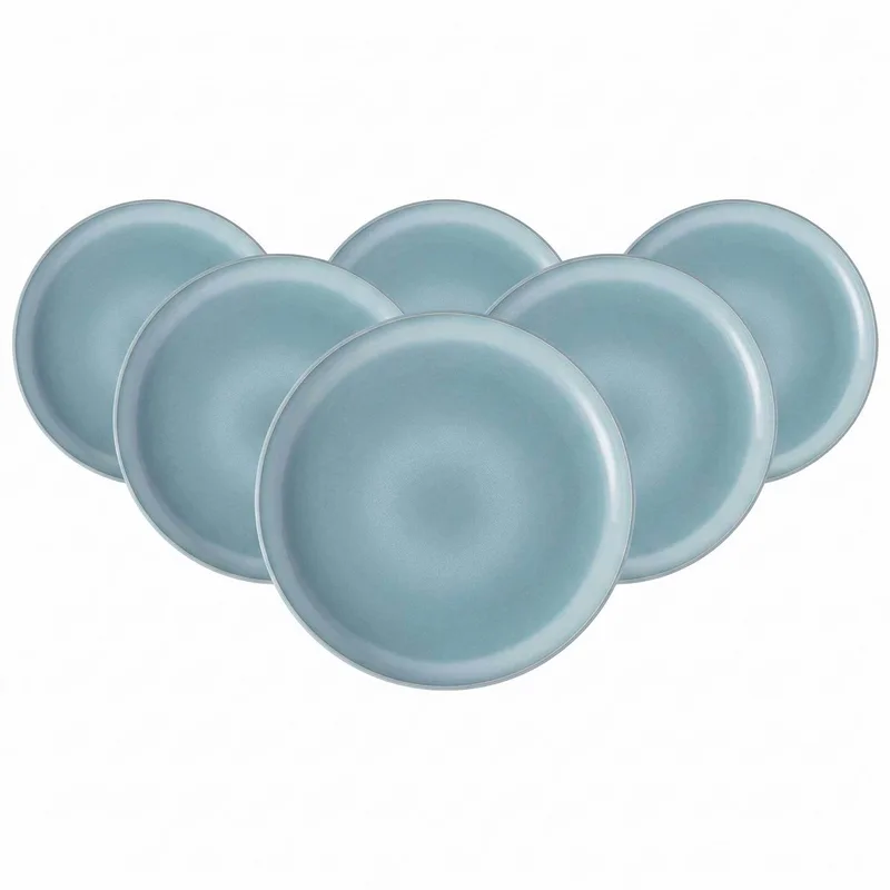 Dessertteller Perlemor Aqua ø 23,8 cm Set van 6 by Villeroy & Boch in Blue – product photo
