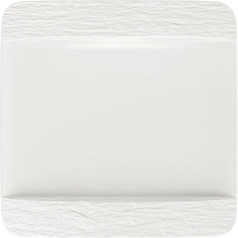 Dinerbord / Bord Manufacture Rock – 28 x 28 cm – Stijlvol en Duurzaam – Perfect voor Diner, Hoofdgerechten en Meer by Villeroy & Boch in White – product photo