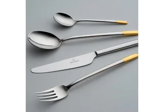 Ella gedeeltelijk verguld Bestekcassette - 24-dlg von Villeroy & Boch in Stainless steel, Gold – Produktfoto 2 von 3