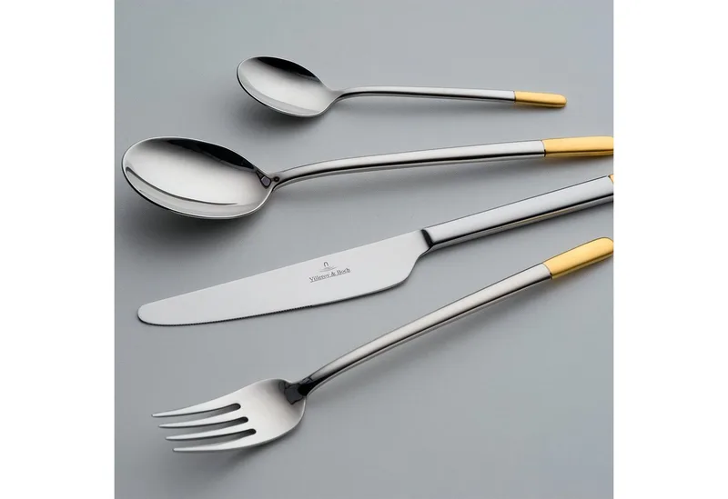 Ella gedeeltelijk verguld Bestekcassette - 24-dlg von Villeroy & Boch in Stainless steel, Gold – Produktfoto 2 von 3