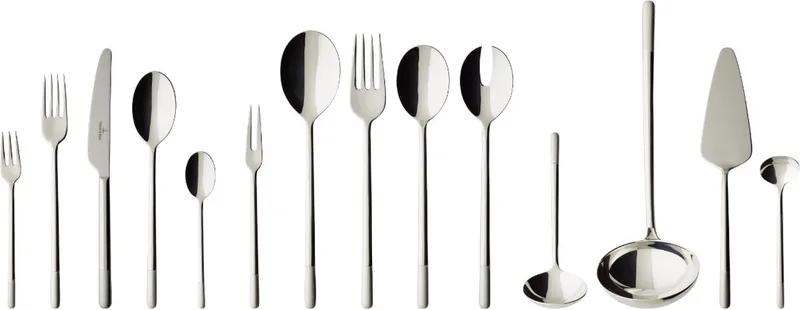 Ella Satin 18/10 - Bestekset 12 persoons 70-dlg de Villeroy & Boch en Argent – photo produit