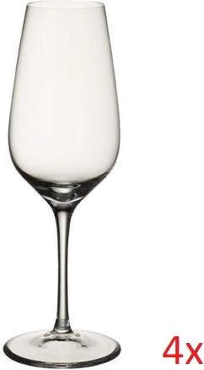 Entree - Champagneglas 0,25l 20,5cm s/4 by Villeroy & Boch in - (helder) – product photo