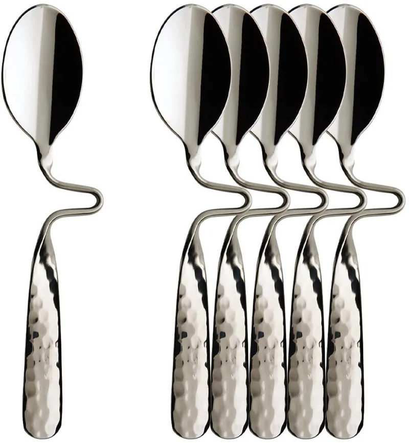 Espresso-/Mokkalöffel NewWave Caffè Spoon 12 cm Set van 6 van Villeroy & Boch in Zilver – productfoto
