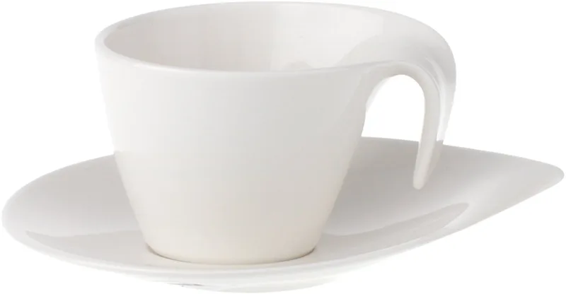 Espressokop en -schotel Flow - 160 ml by Villeroy & Boch in White – product photo