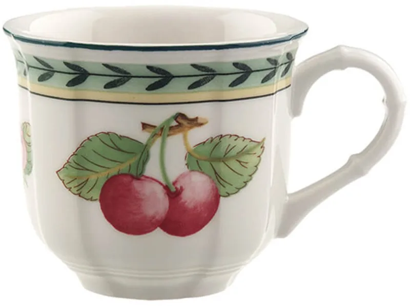 Espressotasse French Garden Fleurence 80 ml by Villeroy & Boch in White, Green, Yellow – product photo