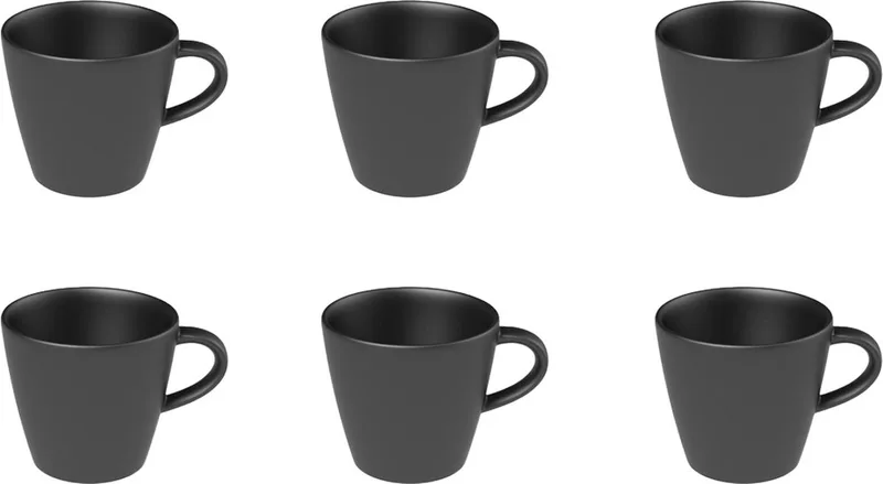Espressotasse Manufacture Rock 60 ml Set van 6 de Villeroy & Boch en Zwart-gekleurd – photo produit