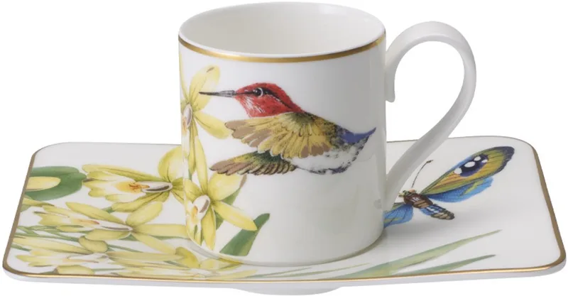 Espressotasse mit Untertasse Amazonia 60 ml Set van 2 fra Villeroy & Boch i Gekleurd – produktbillede