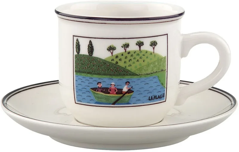 Espressotasse mit Untertasse Design Naif 100 ml by Villeroy & Boch in Gekleurd – product photo