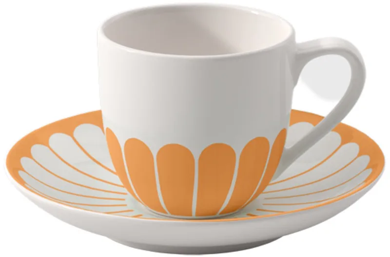 Espressotasse mit Untertasse Fleur Couleur 70 ml de Villeroy & Boch en Jaune – photo produit