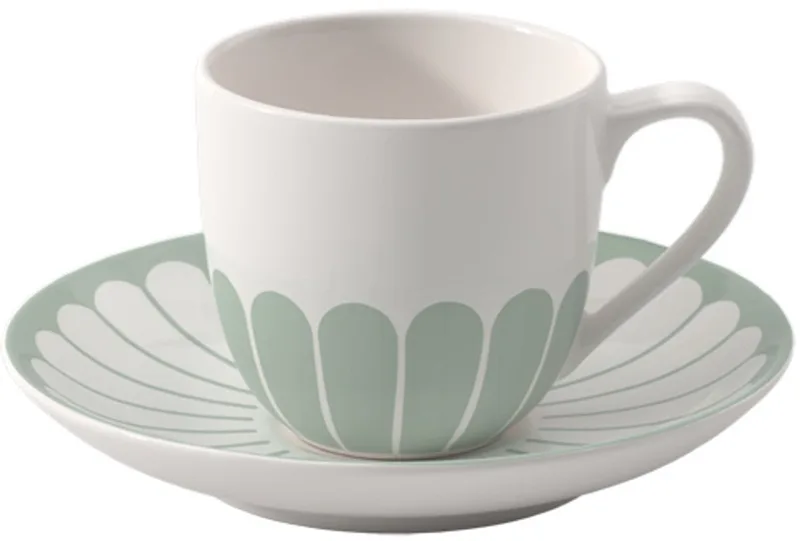 Espressotasse mit Untertasse Fleur Couleur 70 ml de Villeroy & Boch en Vert – photo produit