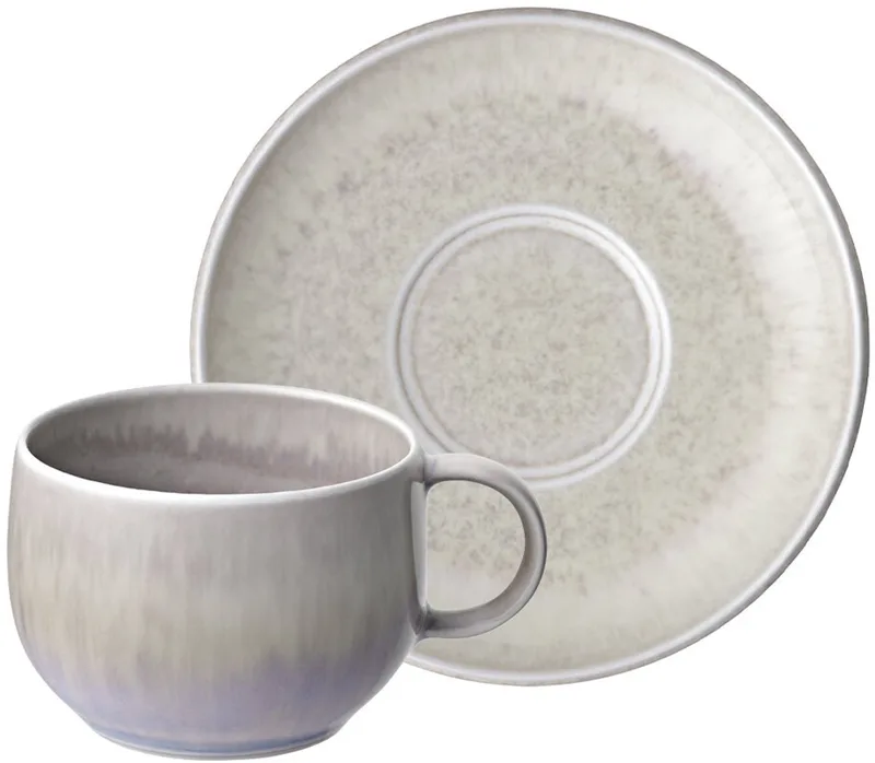 Espressotasse mit Untertasse Perlemor Sand 60 ml by Villeroy & Boch in Beige – product photo