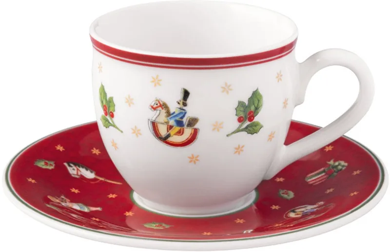 Espressotasse mit Untertasse Toy's Delight 70 ml Set van 2 von Villeroy & Boch in Rot – Produktfoto