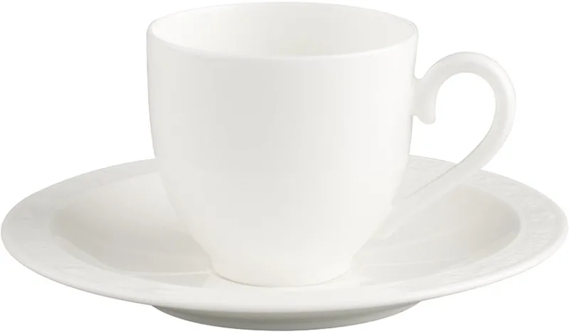 Espressotasse mit Untertasse White Pearl 70 ml de Villeroy & Boch en Wit-gekleurd – photo produit