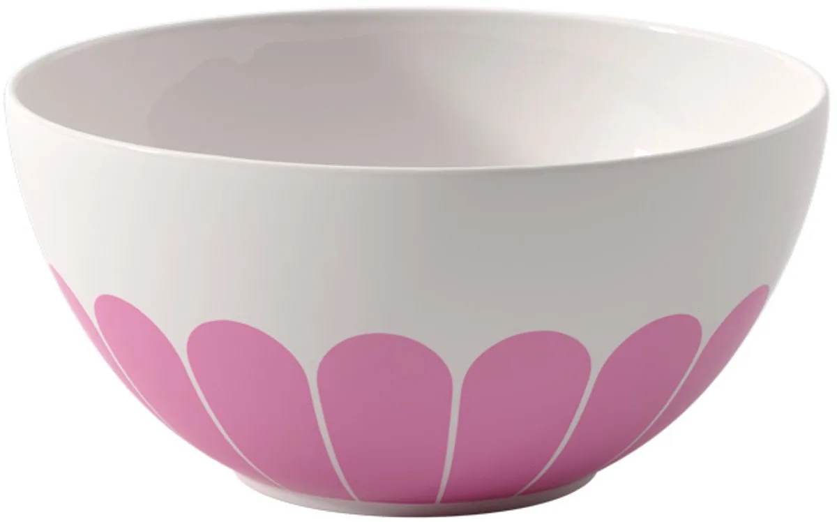 Fleur Couleur sla- en serveerschaal D24.1cm H11.9cm van Villeroy & Boch in Wit – productfoto