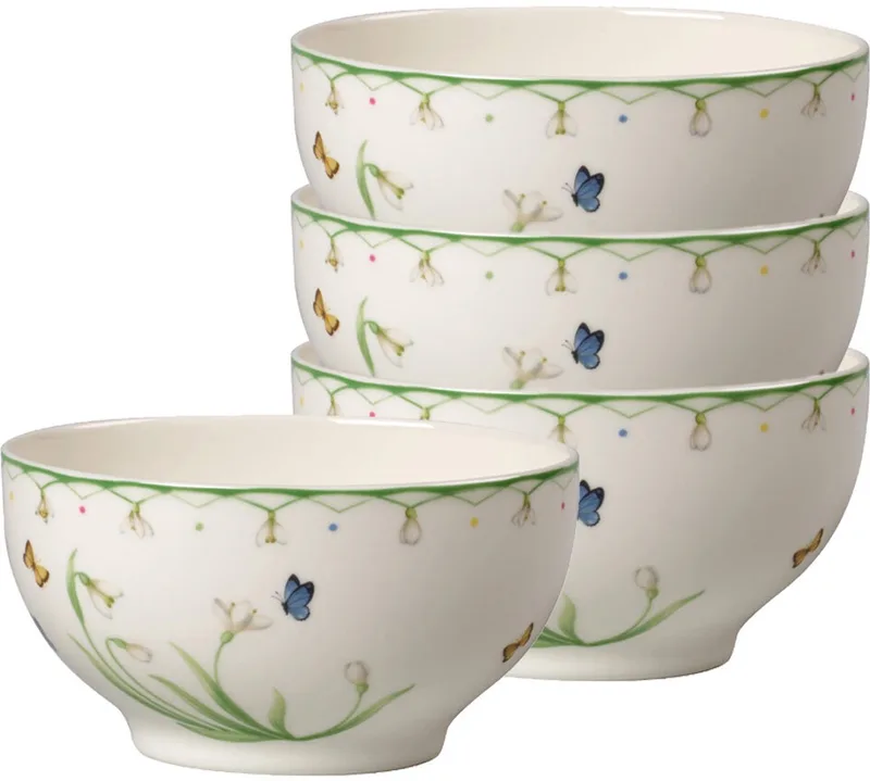 French-Bols Colourful Spring 15 x 13 cm Set van 4 by Villeroy & Boch in Gekleurd – product photo