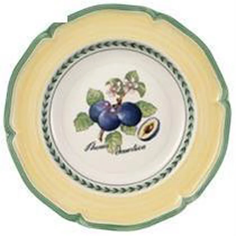 French Garden Valence Diep bord 23 cm de Villeroy & Boch en Blanc, Vert, Jaune – photo produit