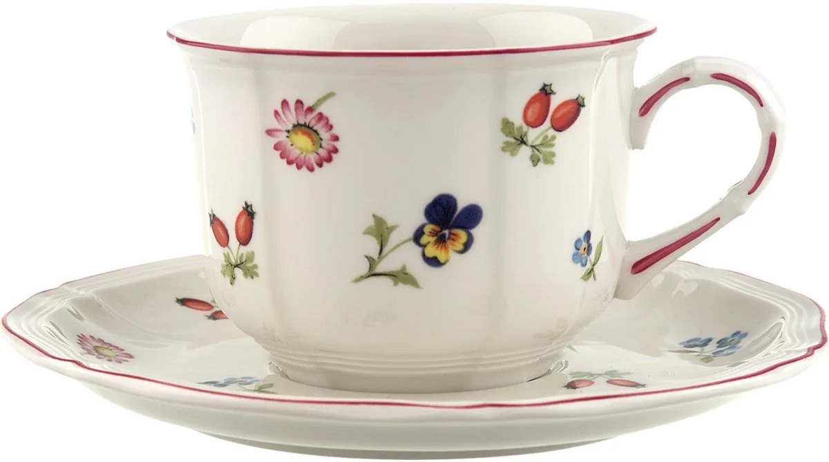 Frühstückstasse mit Untertasse Petite Fleur 260 ml de Villeroy & Boch en Gekleurd – photo produit