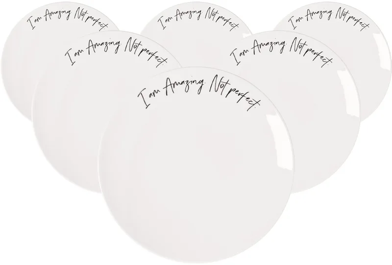 Frühstücksteller Amazing not perfect Statement ø 21,2 cm Set van 6 von Villeroy & Boch in Wit-gekleurd – Produktfoto