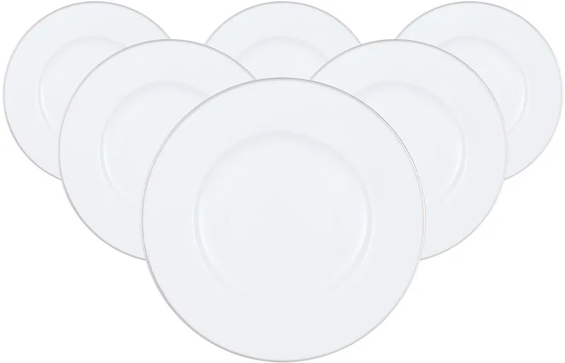 Frühstücksteller Anmut Platinum No.1 ø 22,5 cm Set van 6 by Villeroy & Boch in Wit-gekleurd – product photo