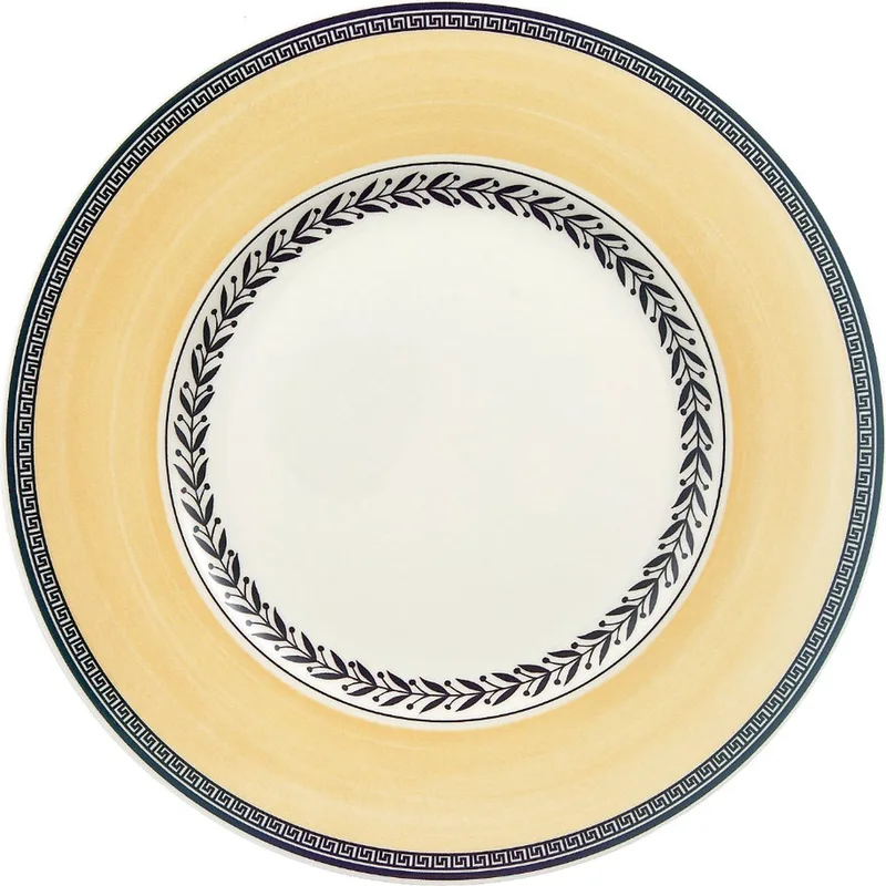 Frühstücksteller Audun Fleur ø 21,6 cm de Villeroy & Boch en Wit-grijs-geel – photo produit