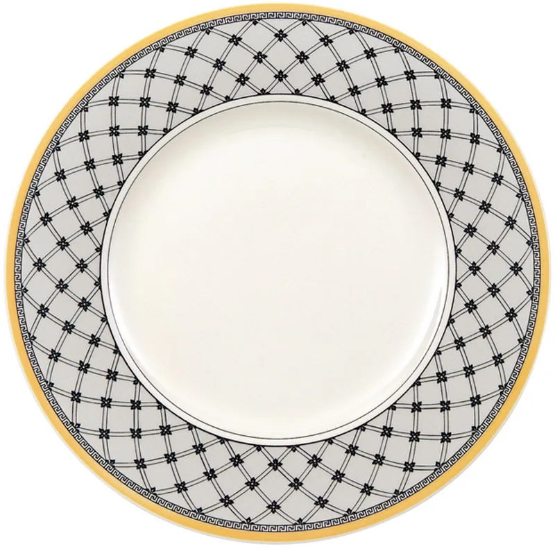 Frühstücksteller Audun Promenade ø 21,6 cm by Villeroy & Boch in Wit-grijs-geel – product photo