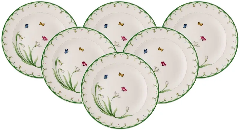 Frühstücksteller Colourful Spring ø 21,5 cm Set van 6 de Villeroy & Boch en Gekleurd – photo produit