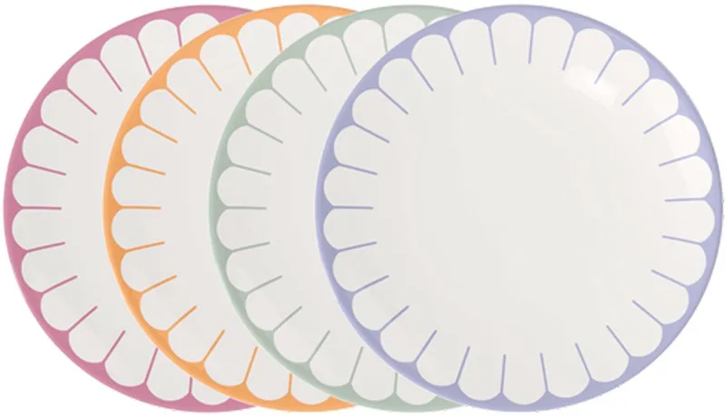 Frühstücksteller Fleur Couleur ø 21,2 cm Set van 4 by Villeroy & Boch in Gekleurd – product photo 1 of 5