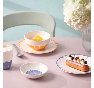 Frühstücksteller Fleur Couleur ø 21,2 cm Set van 4 by Villeroy & Boch in Gekleurd – product photo 5 of 5