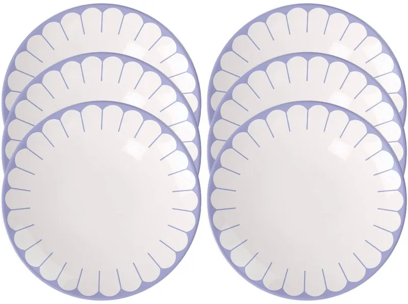 Frühstücksteller Fleur Couleur ø 21,2 cm Set van 6 de Villeroy & Boch en Bleu – photo produit