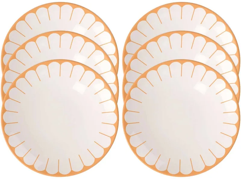 Frühstücksteller Fleur Couleur ø 21,2 cm Set van 6 by Villeroy & Boch in Yellow – product photo