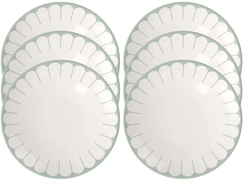 Frühstücksteller Fleur Couleur ø 21,2 cm Set van 6 by Villeroy & Boch in Green – product photo