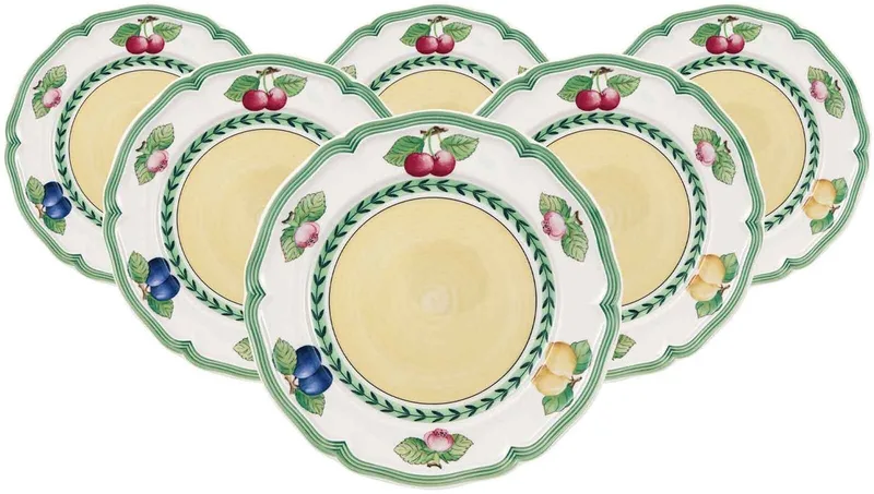 Frühstücksteller French Garden Fleurence ø 20,7 cm Set van 6 de Villeroy & Boch en Gekleurd – photo produit