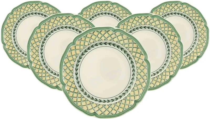 Frühstücksteller French Garden Orange ø 20,7 cm Set van 6 by Villeroy & Boch in Gekleurd – product photo