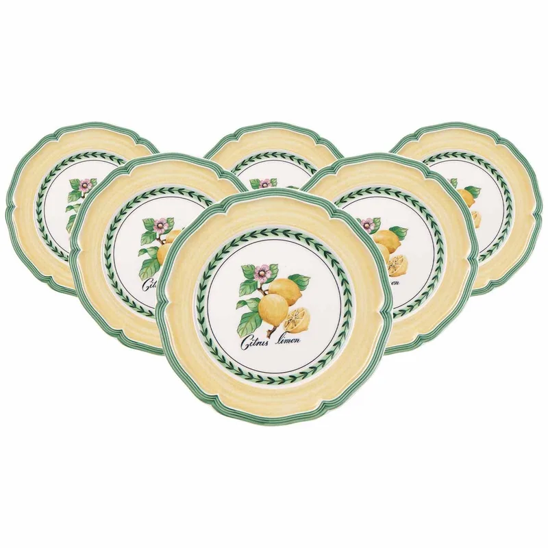 Frühstücksteller French Garden Valence ø 20,7 cm Set van 6 by Villeroy & Boch in Gekleurd – product photo