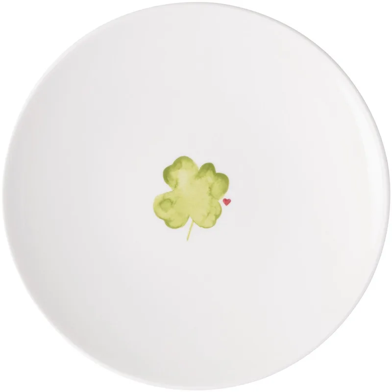 Frühstücksteller Good Luck With Love ø 21,2 cm fra Villeroy & Boch i Wit-groen – produktbillede