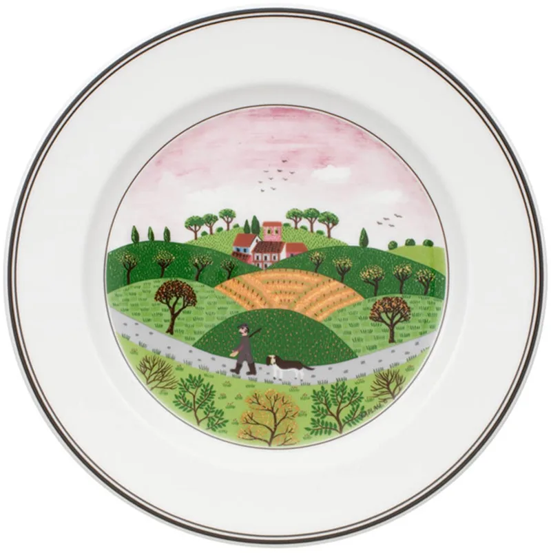 Frühstücksteller Jäger Design Naif ø 21 cm de Villeroy & Boch en Gekleurd – photo produit