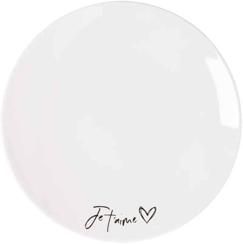 Frühstücksteller Je t'aime Statement ø 21,2 cm by Villeroy & Boch in Wit-gekleurd – product photo