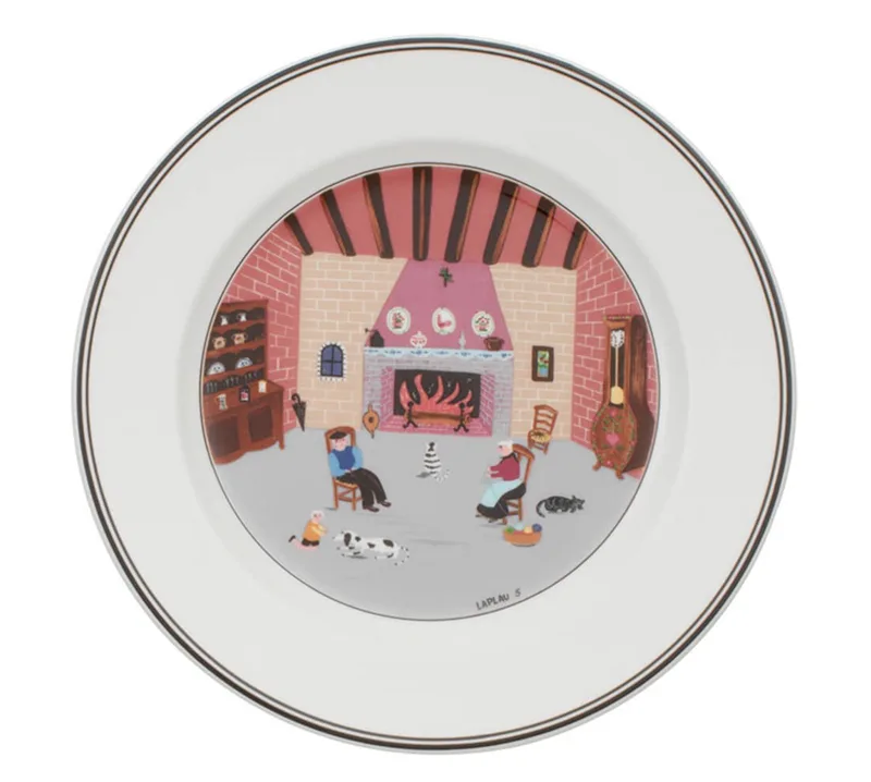 Frühstücksteller Kamin Design Naif ø 21 cm by Villeroy & Boch in Gekleurd – product photo