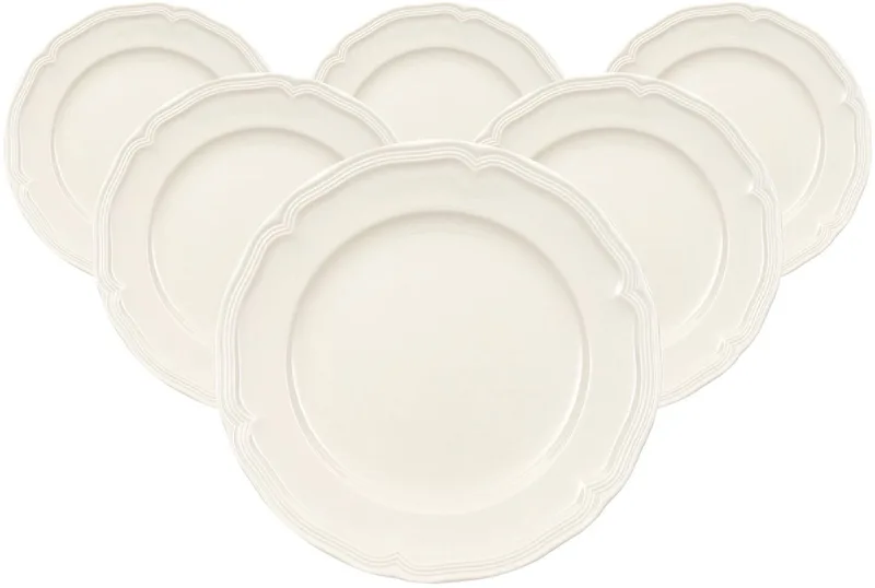 Frühstücksteller Manoir ø 20,7 cm Set van 6 by Villeroy & Boch in Wit-gekleurd – product photo